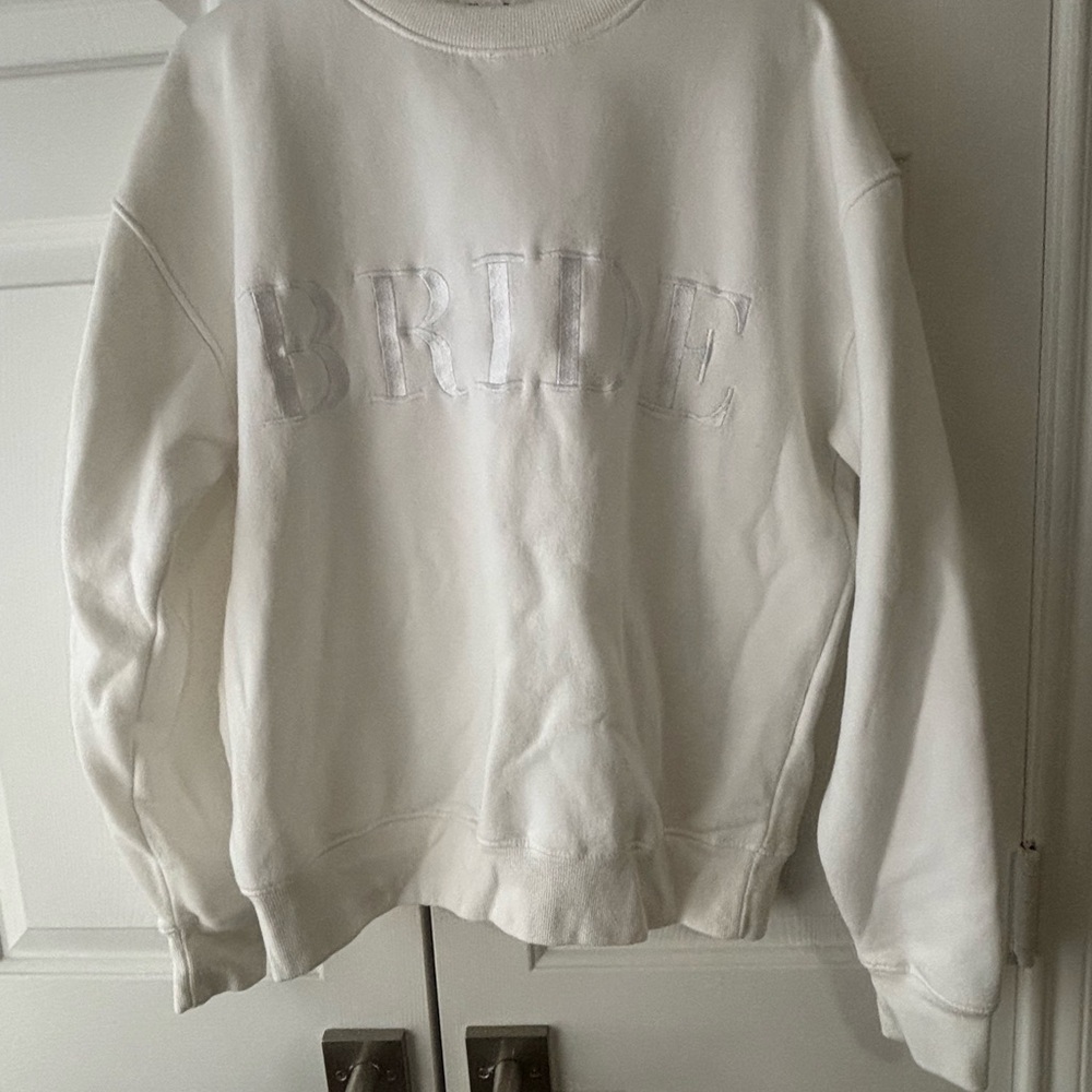 Elegant White Bride Sweater